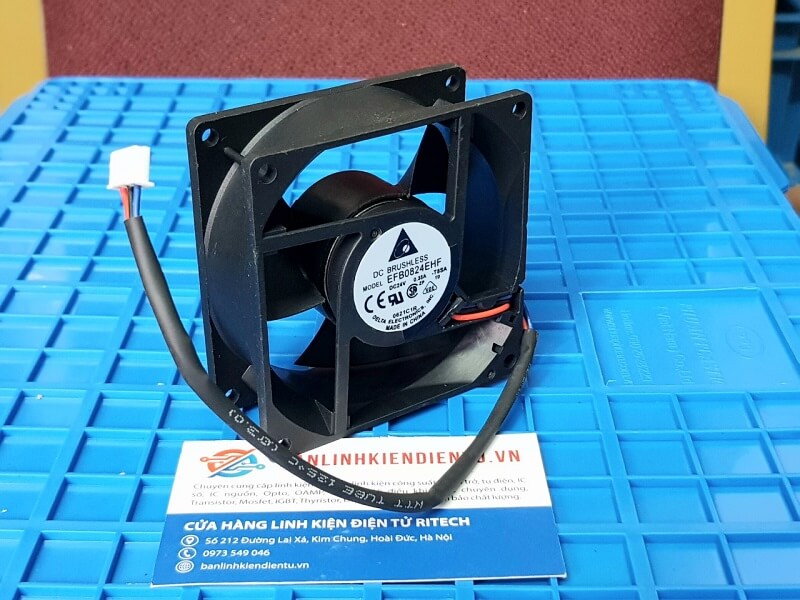 Quạt Delta EFB0824EHF 24V 0.35A 80*80*32mm - Ảnh 2
