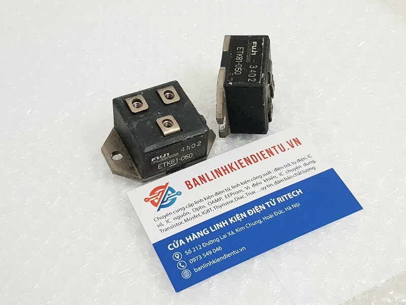 Alternative view of ETK81-050 Module Transistor 50A/500V (Tháo máy)