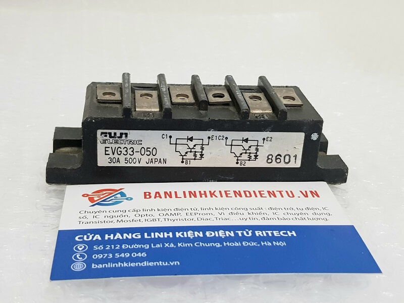 Alternative view of EVG33-050 Module Transistor Fuji 30A 500V (Tháo máy)