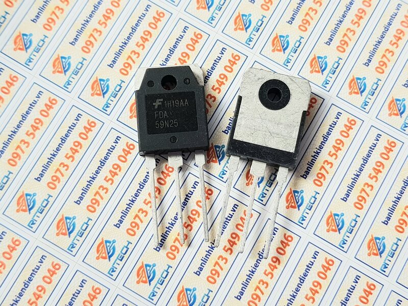 Alternative view of FDA59N25, 59N25 Mosfet kênh N 59A 250V TO-3P