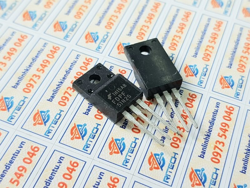 Alternative view of FDPF51N25, 51N25 Mosfet kênh N 28A 250V  TO-220F