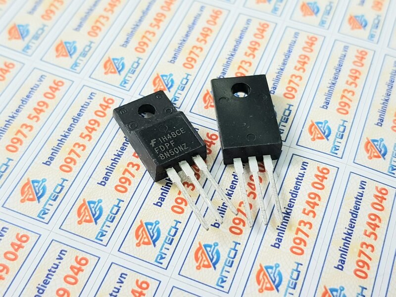 Alternative view of FDPF8N50NZ 8N50NZ Mosfet Kênh-N 8A/500V TO-220F