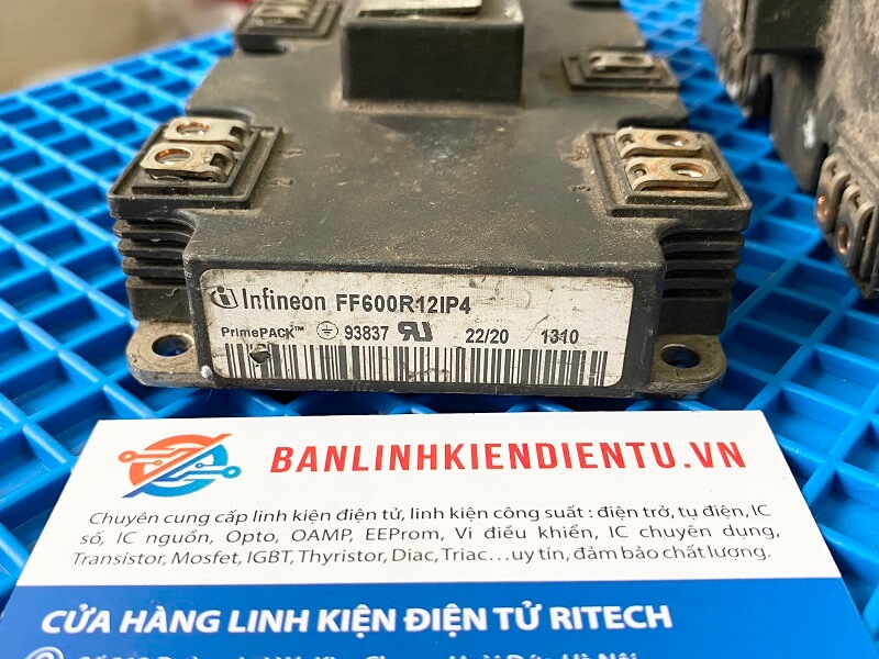 Alternative view of FF600R12IP4 Module IGBT Infineon 600A 1200V (Tháo máy)