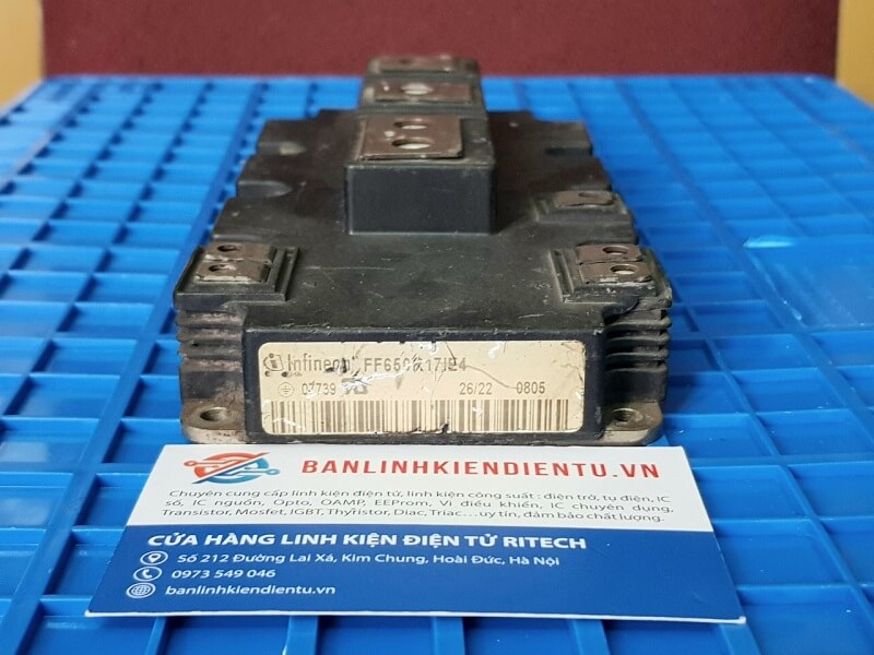 Alternative view of FF650R17IE4 Module IGBT 650A 1700V (Tháo máy)