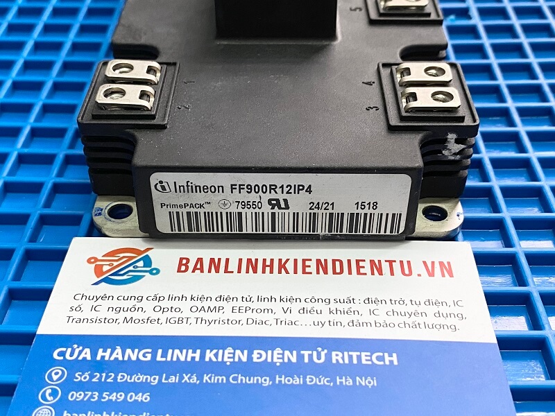 Alternative view of FF900R12IP4 Module IGBT 900A 1200V (tháo máy)