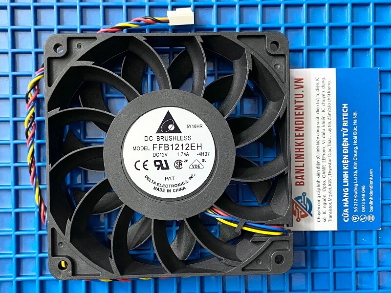 Alternative view of FFB1212EH Quạt Delta 12V-1.74A 120x120x25mm