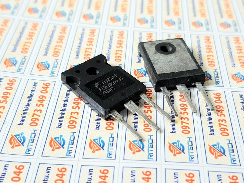 Alternative view of FGH60N60, FGH60N60SFD/SMD/UFD IGBT 60A 600V TO-247 Tháo Máy