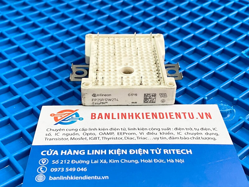 Alternative view of FP25R12W2T4 IGBT Infineon 25A 1200V (tháo máy)