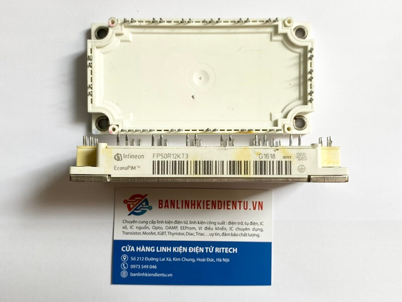 Alternative view of FP50R12KT3 IGBT Infineon 50A 1200V Tháo Máy