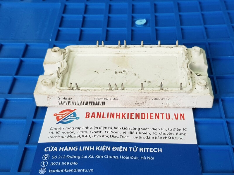 Alternative view of FP50R12N2T7 ENG 7MBR50VM120-50 Module IGBT 50A 1200V (Tháo máy)