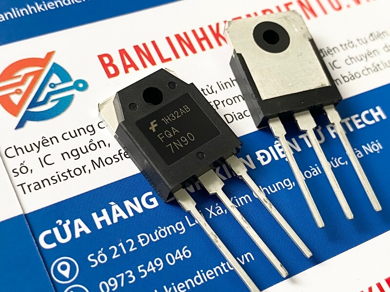 Alternative view of FQA7N90 Mosfet kênh N 7A 900V TO-3P