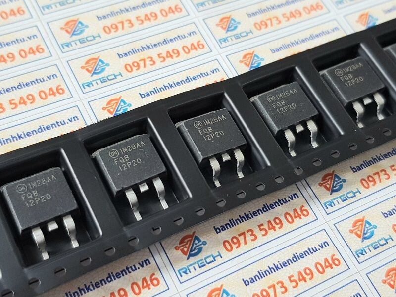 FQB12P20, 12P20 Mosfet Kênh-P 200V/11.5A TO-263