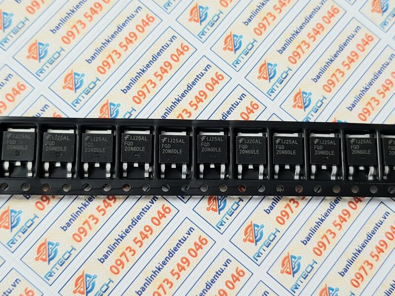 FQD20N60LE Mosfet kênh-N 1.9A/600V TO-252 - Ảnh 2