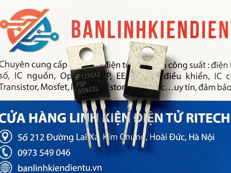 Alternative view of FQP95N03L, 95N03L Mosfet Kênh N 30V-95A TO-220