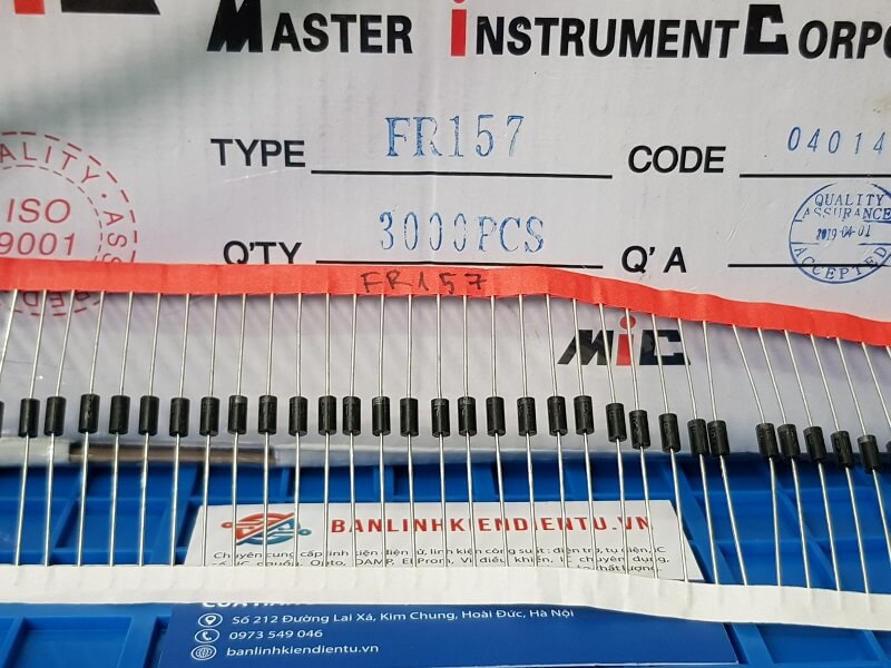 DIODE CHỈNH LƯU FR157 1.5A 1000V DO-15