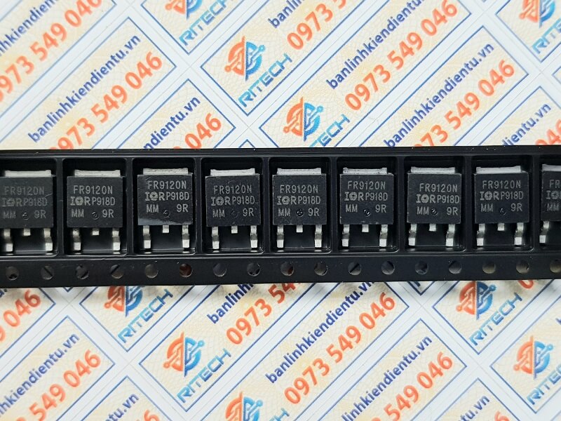 Alternative view of FR9120N IRFR9120NPBF Mosfet kênh - P 100V 6.6A TO-252AA