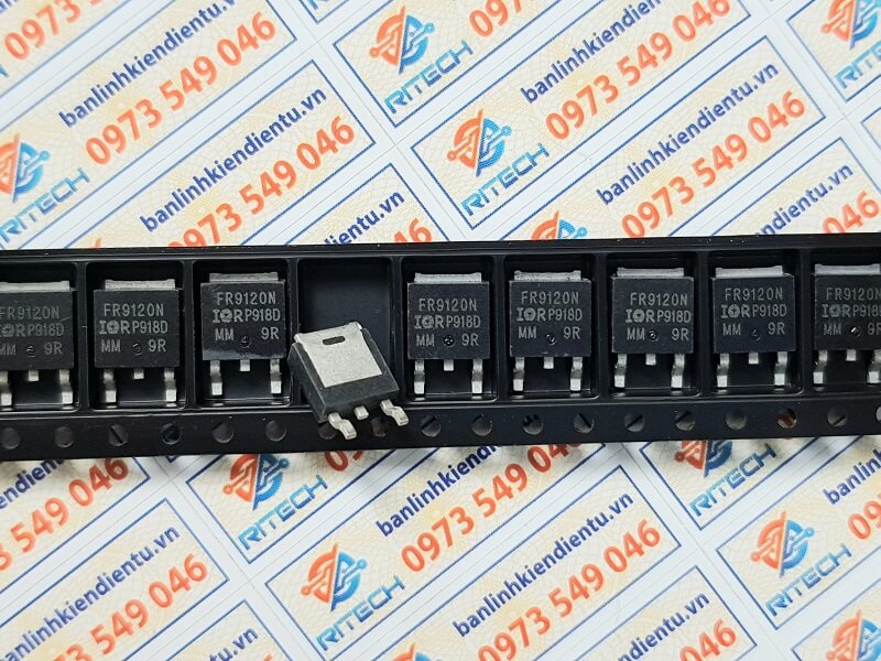 FR9120N IRFR9120NPBF Mosfet kênh - P 100V 6.6A TO-252AA