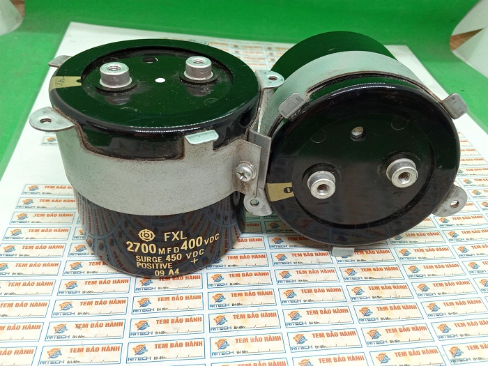 Tụ lọc nguồn nhật 2700UF 400V kích thước 7.7*7.8