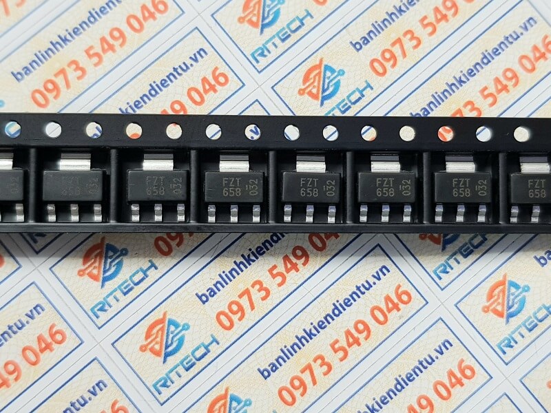 FZT658 FZT658TA Transistor NPN 400V/0.5A SOT223