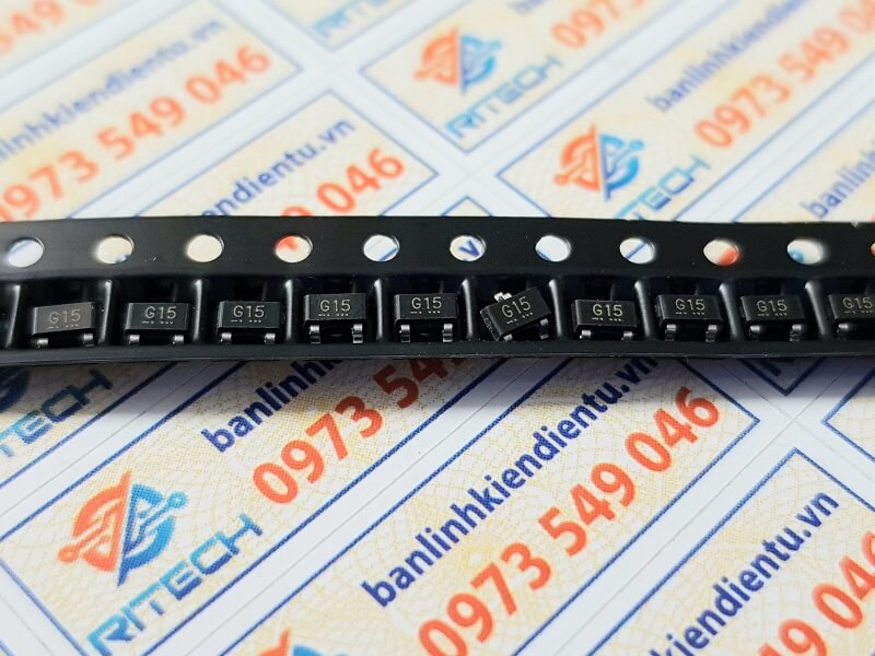 2SK1582-T1B-A kí hiệu G15 Transistor kênh-N 0.2A 30V SOT-23
