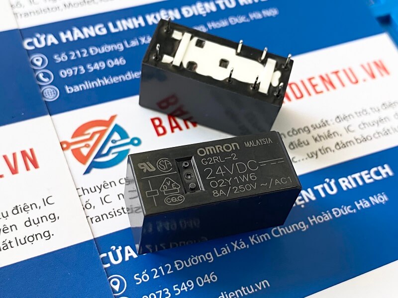 G2RL-2 24VDC G2RL-2-DC24 Relay 8A 24V 8 chân - Ảnh 2