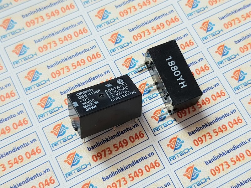 G6B-1114P-US Relay Omron 24VDC 5A 4 chân