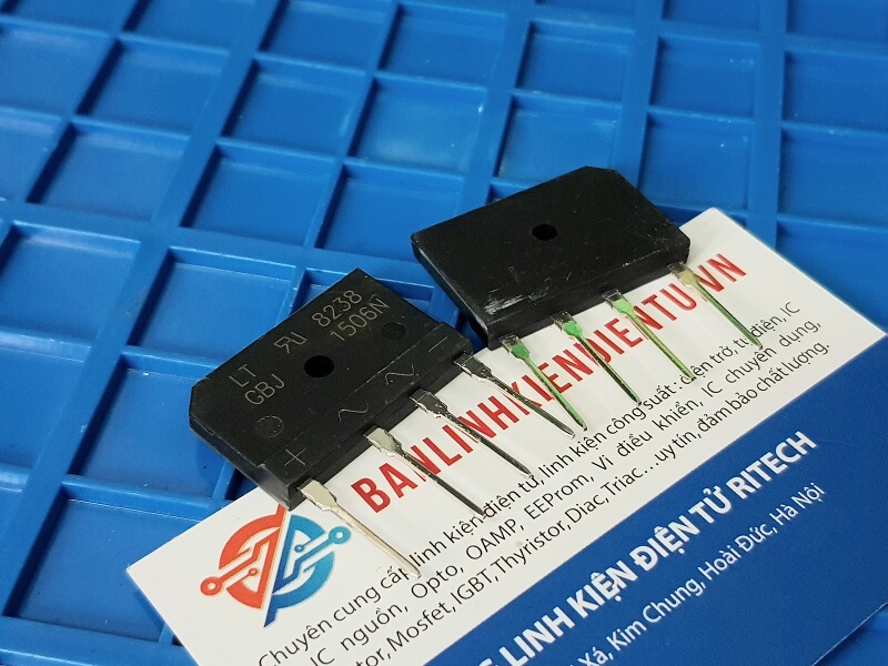 Alternative view of Diode cầu GBJ1506 1506 15A 600V