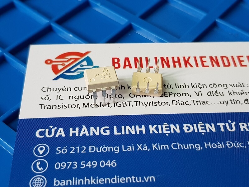 Alternative view of H11AA1 IC Opto cách ly quang DIP-6