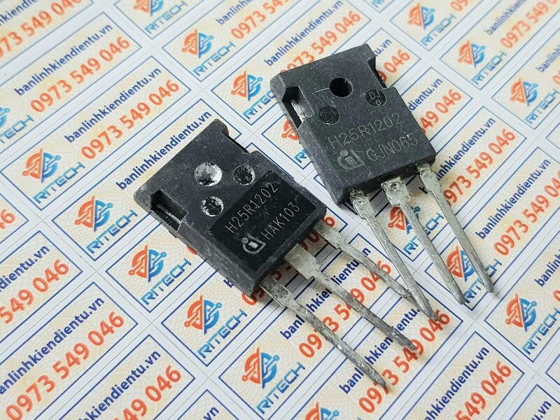 Alternative view of H25R1202 IGBT 25A 1200V TO-3P tháo máy