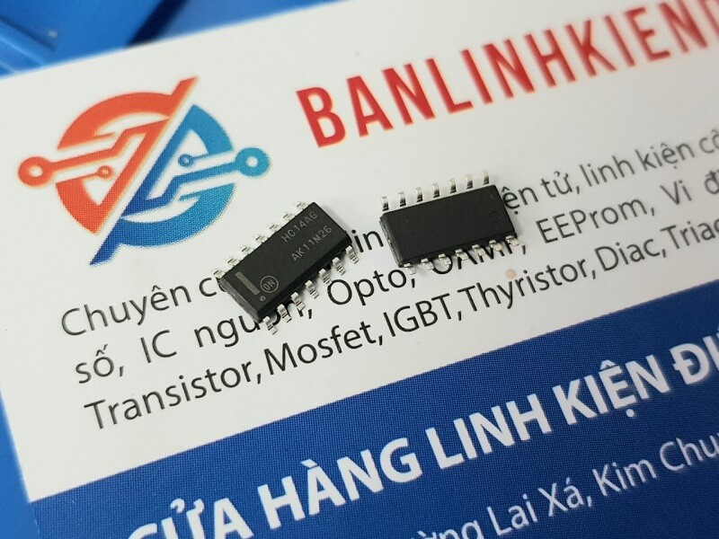 Alternative view of HC14AG 74HC14 MC74HC14ADR2G IC Chuyên Dụng SOP-14 3.9mm