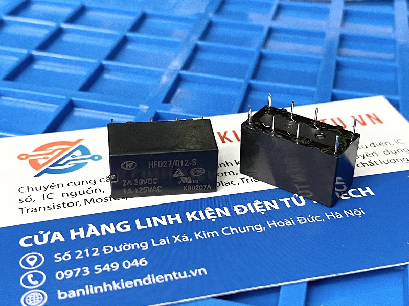 HFD27/012-S Relay 2A 30VDC 8 chân