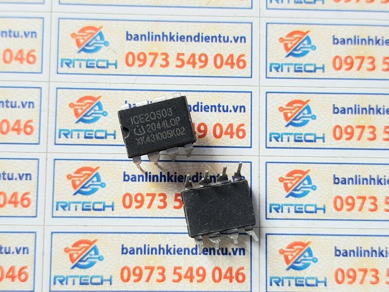 Alternative view of ICE2QS03 IC hãng Infineon DIP-8