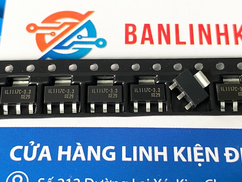 IL1117C-3.3 IL1117C 3.3V IC nguồn SOT-223 - Ảnh 2
