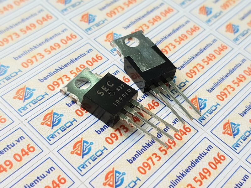 IRF610 Mosfet kênh N 3.3A 200V TO-220