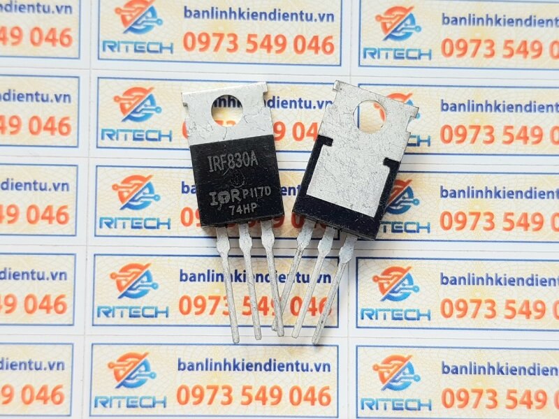 Alternative view of IRF830 IRF830A Mosfet kênh N 4.5A 500V TO-220