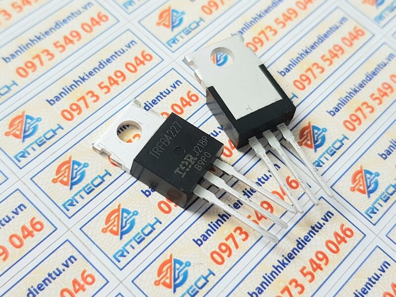 Alternative view of IRFB4227 Mosfet Kênh-N 200V/65A TO-220