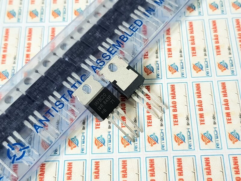 IRFBC20 Mosfet Kênh-N 2.2A/600V TO-220