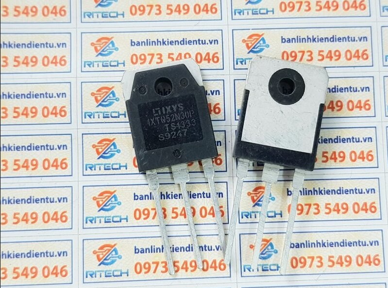 IXTQ52N30P 52N30 Mosfet kênh N 52A 300V TO-3P (Mới)