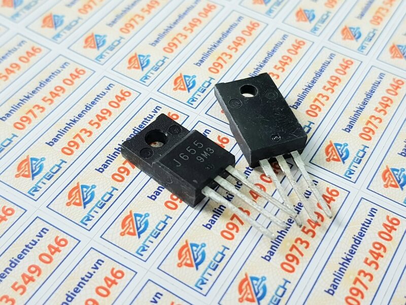 Alternative view of J655 2SJ655 Mosfet Kênh-P 100V/12A TO-220F
