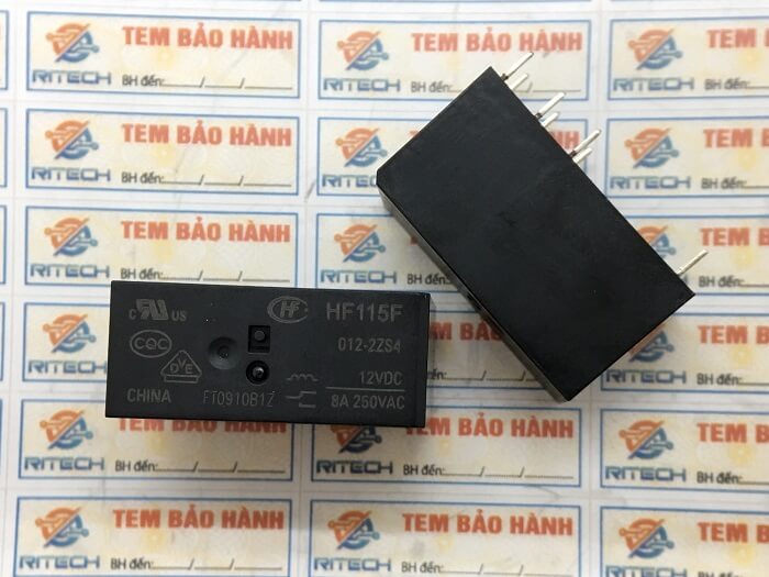 HF115F-012-2ZS4 Rơ le 12V 8A 8 chân, JQX-115F-012-2ZS4