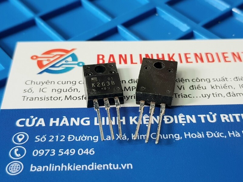 K2638 2SK2638 Mosfet Kênh N 10A 450V TO-220 - Ảnh 2