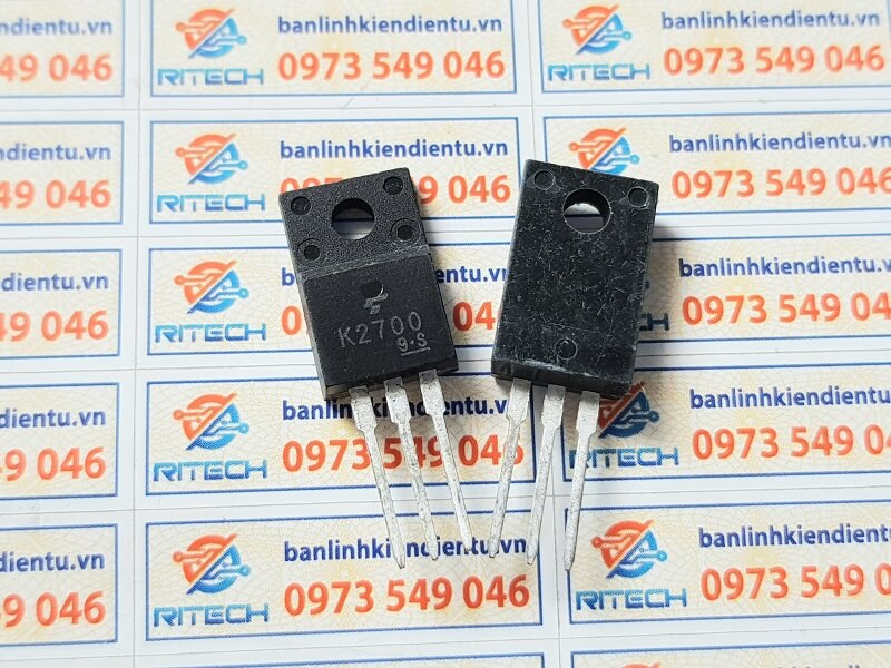 Alternative view of K2700, 2SK2700 Mosfet Kênh N 3A-900V TO-220