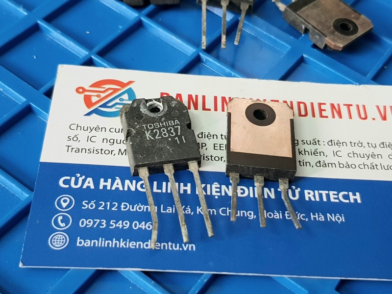 Alternative view of K2837, 2SK2837 Mosfet Kênh-N 500V/20A TO-3P Tháo Máy