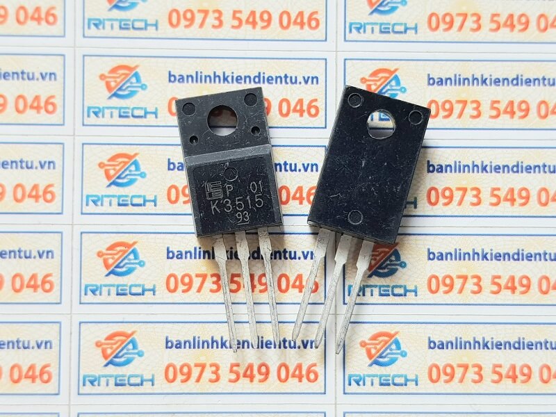 Alternative view of K3515 2SK3515 Mosfet Kênh N 8A 450V TO-220