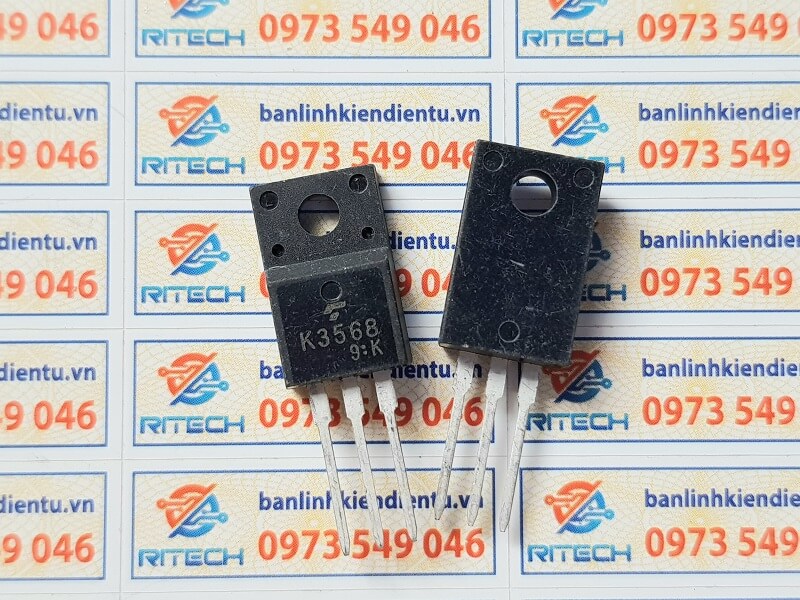 Alternative view of K3568, 2SK3568 Mosfet Kênh-N 12A/500V TO-220