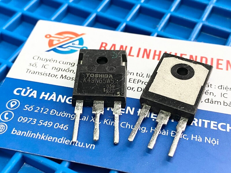 K49N65W5 TK49N65W5 Mosfet Kênh N 49A 650V TO247 (tháo máy)