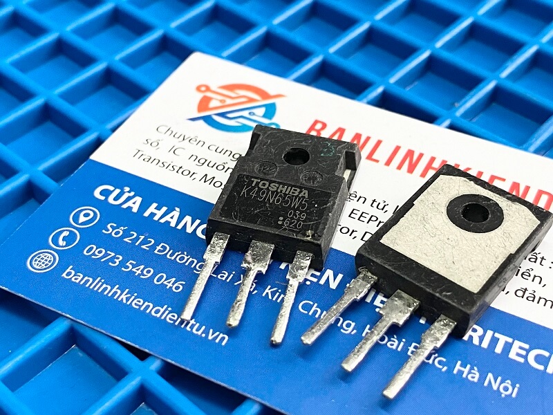 Alternative view of K49N65W5 TK49N65W5 Mosfet Kênh N 49A 650V TO247 (tháo máy)