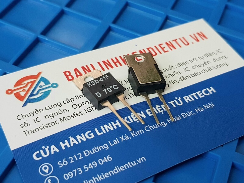 Alternative view of IC Điều Khiển Nhiệt -Thermostat KSD-01F-D-70 ĐỘ TO-220 Mới Chính Hãng 100%