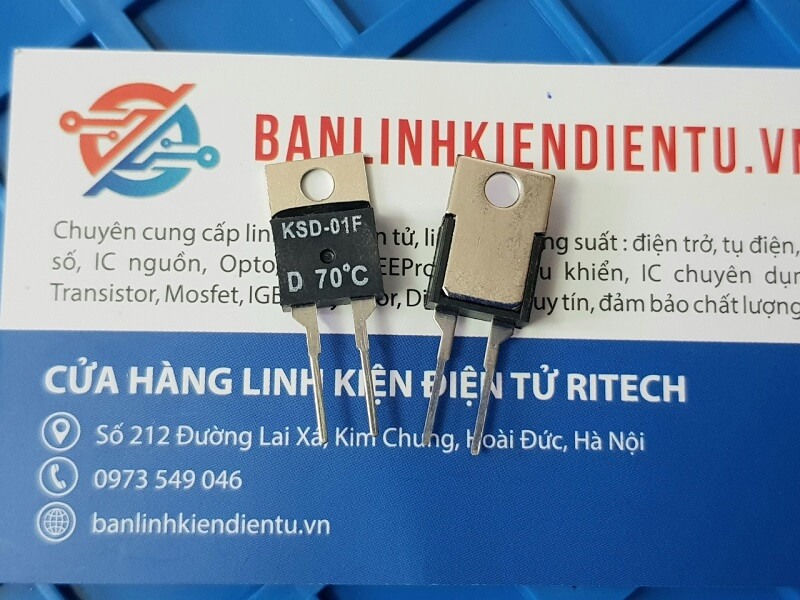 IC Điều Khiển Nhiệt -Thermostat KSD-01F-D-70 ĐỘ TO-220 Mới Chính Hãng 100%