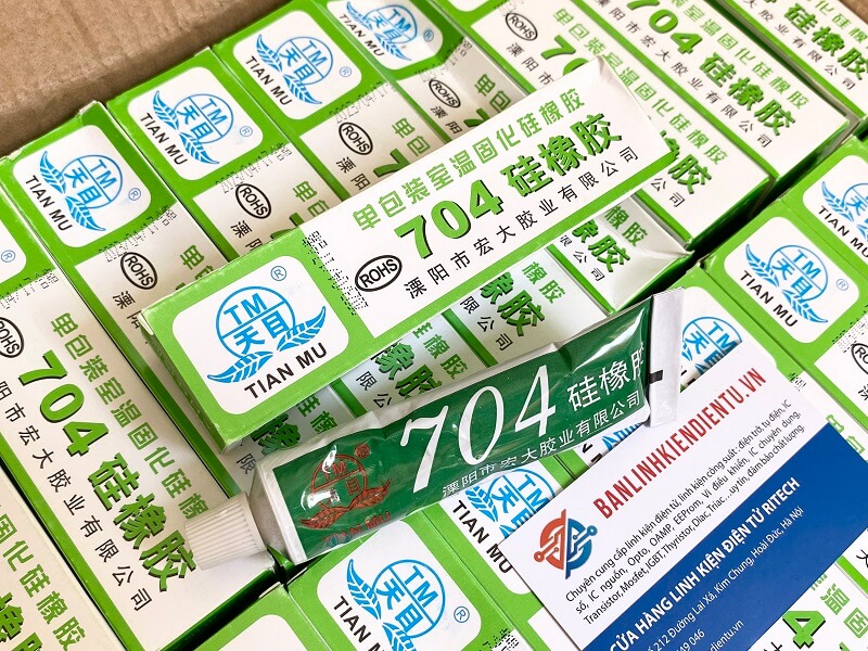 Keo 704, TM-704 bảo vệ mạch Cao Su Cách Điện TM704 Màu Trắng